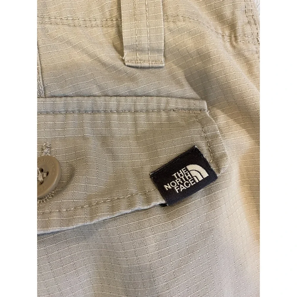 Mens North Face Cargo Shorts Khaki Beige Brown Size 34